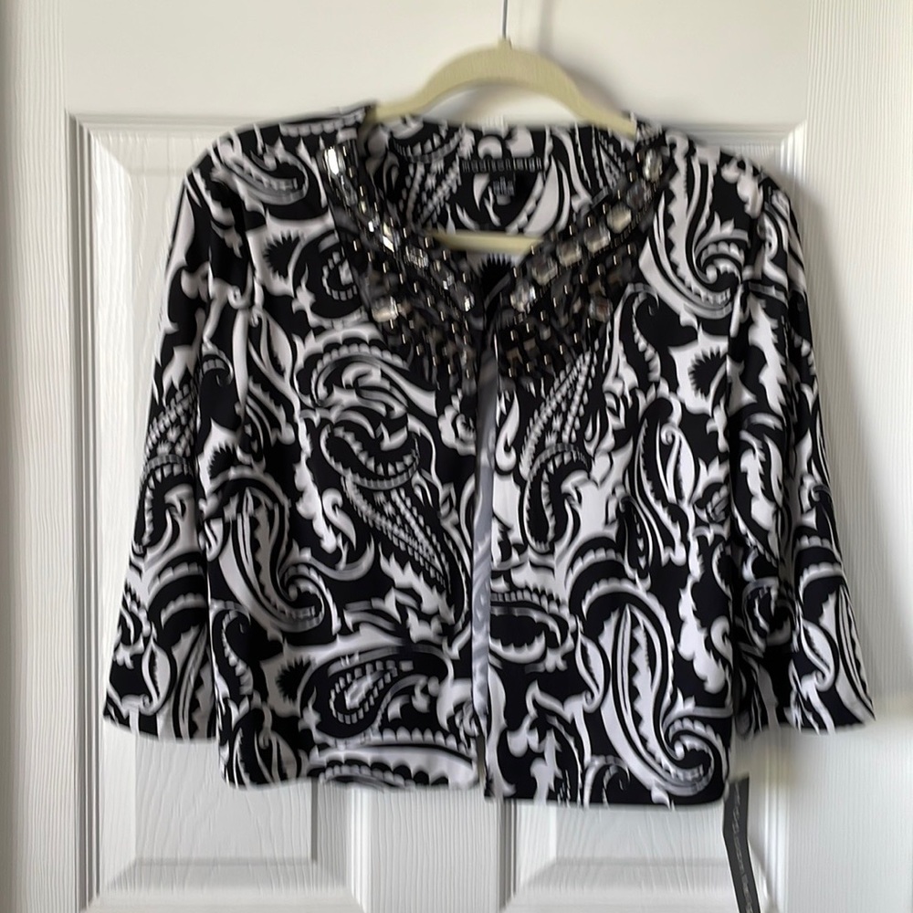 Madison Leigh Black and White cardigan